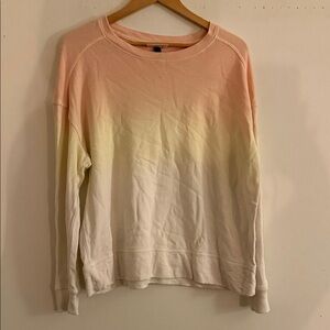 Universal Thread Ombre Sweatshirt - Peach, Yellow, Cream